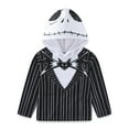 thumbnail image 2 of Disney Nightmare Before Christmas Jack Skellington Long Sleeve Hooded Shirt (Boys), Sizes 4-20, 2 of 7