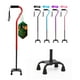 thumbnail image 1 of Bastón BeneCane Quad Cane ajustable con mango acolchado suave y desplazado para hombres y mujeres. Ligero y cómodo con patas de 4 puntas para mayor estabilidad (rojo)., 1 of 5