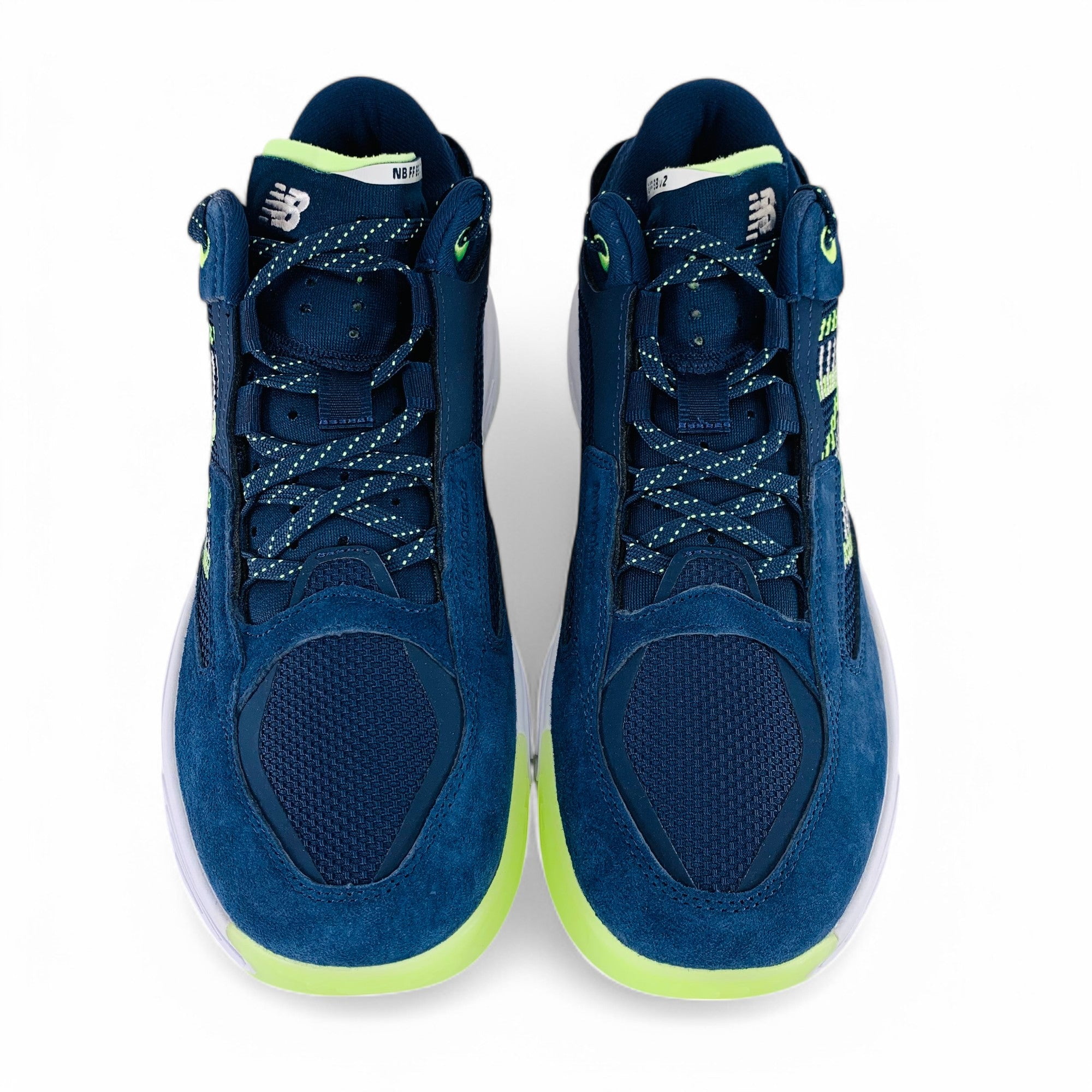 New! Size: 8 Men/9.5 Women | New Balance Fresh Foam BB v2 | Navy/Lime Glow New-Balance-Fresh-Foam-BB-v2-  main image 3