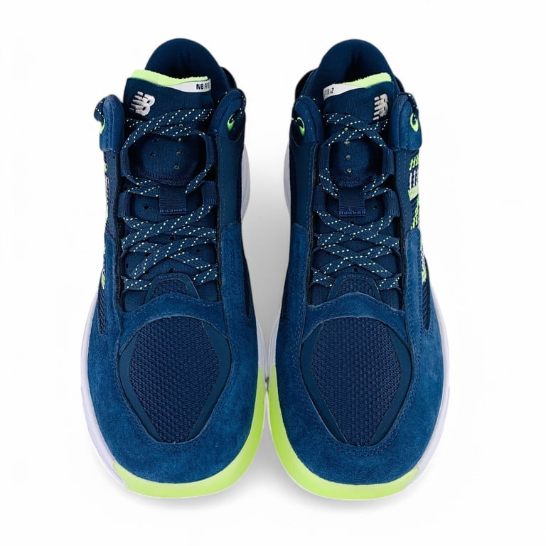 New Balance Fresh Foam BB v2 Navy Bleached Lime Glo Men display picture 2