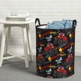 thumbnail image 6 of Fuzoiu Monster Truck Print Circular Hamper,Laundry Basket with Handle,Collapsible Laundry,Dirty Clothes Storage Basket,for Bedroom Bathroom Dorm Living Room-, 6 of 6