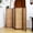 Brown, variant on 3 Panel Short Panel Divider Screen,3.95 FT Tall Bamboo Room Divider Folding Privacy Screen,Short Panel Divider Freestanding Room Divider for Room Seperation,Beige