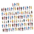 thumbnail image 2 of 100 figuras de personas pequeñas, minimodelos, figuras en miniatura para centro de mesa Estilo C, 2 of 8