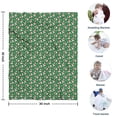 thumbnail image 4 of Green Christmas Snowman Pattern Blanket,Comfortable Soft Lamb Wool Throw Blanket,All Season,Warm Lightweight Blankets for Sofa Bed Couch Living Room Chair,30"x40", 4 of 4