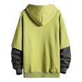 thumbnail image 4 of Fesfesfes Men's Hooded Long Sleeve Patchwork Pullover Hooded Top Blouse or, 4 of 4