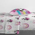 thumbnail image 6 of Disney Minnie Mouse Pink Rainbow Stripes 5 Piece Twin Bed Set with Sham, 100% Microfiber, 6 of 7