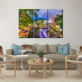 thumbnail image 2 of TISHIRON 3PCS Framed Canvas Wall Art Set,36"x24" San Antonio River at Dusk Canvas Art Decor, 2 of 7