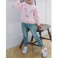 thumbnail image 3 of Conti Kids Toddler Girls Ruffle Shoulder Sweatshirts Pink 2-3 Years, 3 of 5