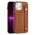 thumbnail image 7 of Allytech Slim Case for iPhone 15 Pro Max with Portable Wristband & Card Slots, Premium PU Leather Kickstand Shockproof Drop Protection Anti-Scratch Case for Women Men - Brown, 7 of 7