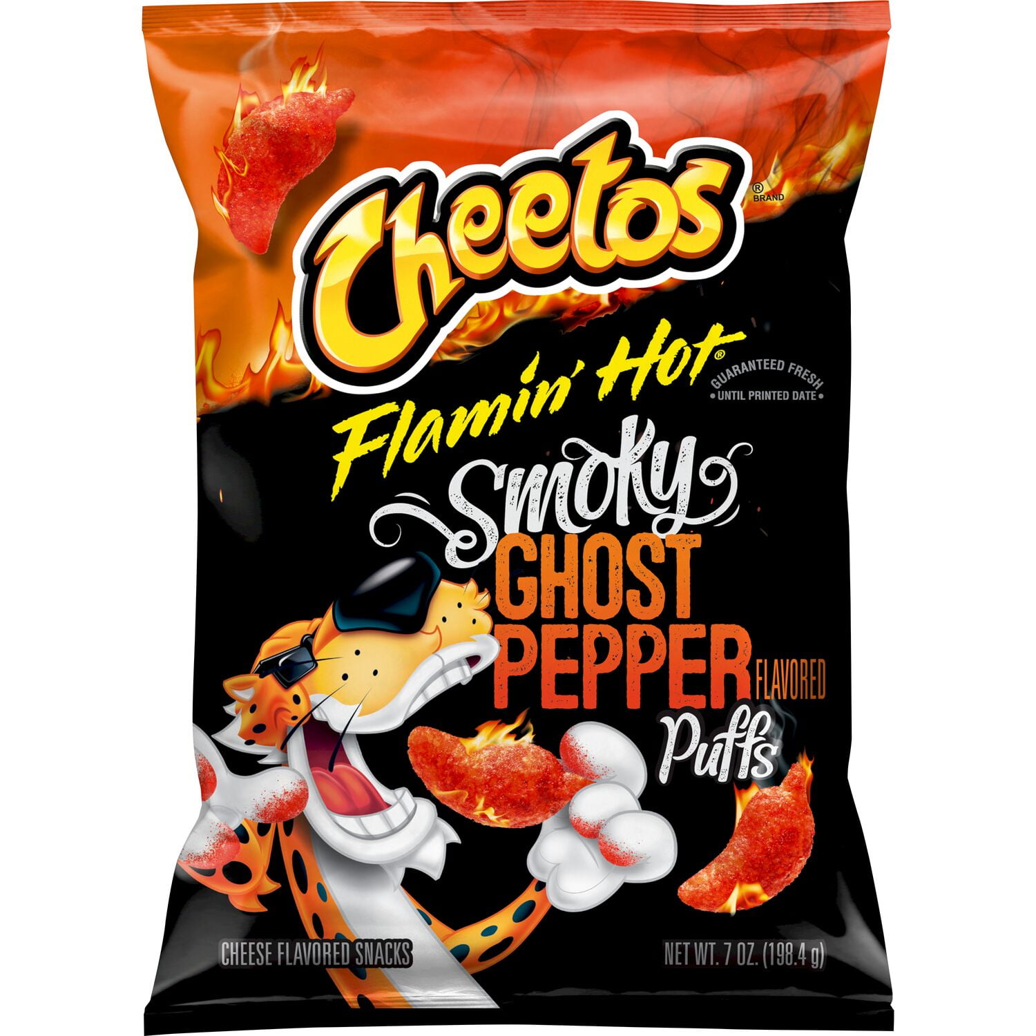 Cheetos Puffs Reduced Fat Flamin' Cheese Flavored Snacks, 72 Count