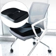 thumbnail image 4 of Memory Foam Seat Pad for Contoured Posture Ailbone Hip Driver Office Workers Black, 4 of 7
