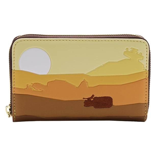 Cartera Loungefly Star Wars Lands Jakku de piel vegana con cremallera