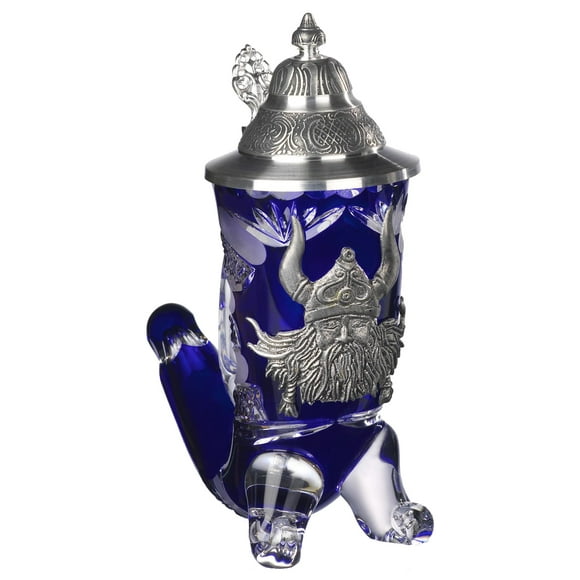 Crystal German Beer Stein 0.5 liter tankard, beer mug
