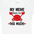 thumbnail image 4 of Inktastic Meme Loves Me Grandson Boys or Girls Baby Bodysuit, 4 of 5