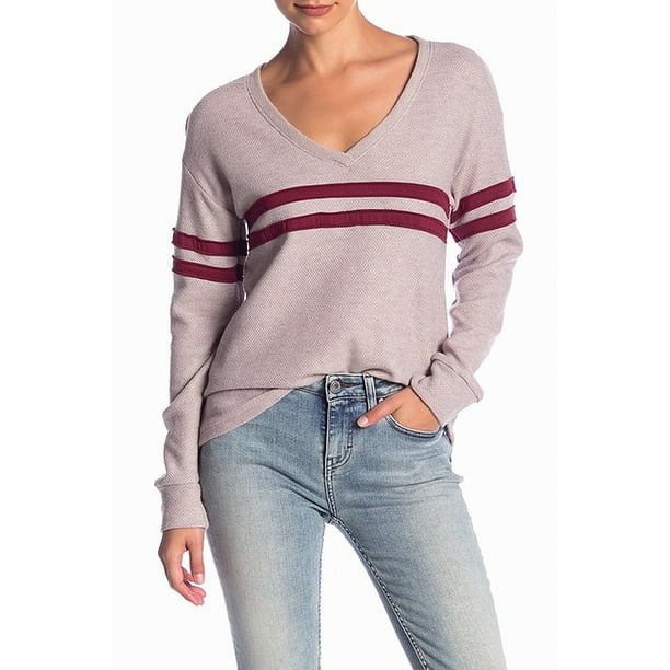 women's v neck varsity sweater