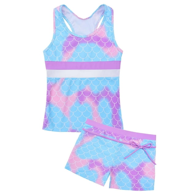 Traje de baño Unnice Tankini de dos piezas para niñas con pantalones cortos para niños 14-15/5XL