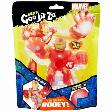 Iron Man Marvel Heroes of Goo Jit Zu with Goo Filling Figure 4&quot;