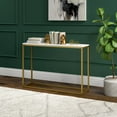 thumbnail image 3 of Henn&Hart 44" Gold/White Console Table, 3 of 5