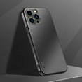 thumbnail image 1 of K-Lion for iPhone 14 Pro Slim Matte Case, Micro Frosted Hard PC Back Aluminum Metal Frame All-inclusive Camera Lens Protection Shockproof Anti-Scratch No Fingerprints Ultra-Thin Case, Black, 1 of 8