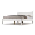 thumbnail image 3 of Camaflexi Mid-Century Solid Wood Twin Panel Bed in White, 3 of 7