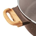 thumbnail image 4 of The Pioneer Woman 6-Quart Cast Aluminum Jumbo Cooker Saute Pan, Brown Speckle, 4 of 5