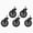 Black, variant on Desky Office Chair Caster Wheels - Black