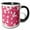 Black/White, variant on 3drose, Cherry Blossom Asia Flower of Spring in Sakura Design, 11oz Two-tone Black Mug