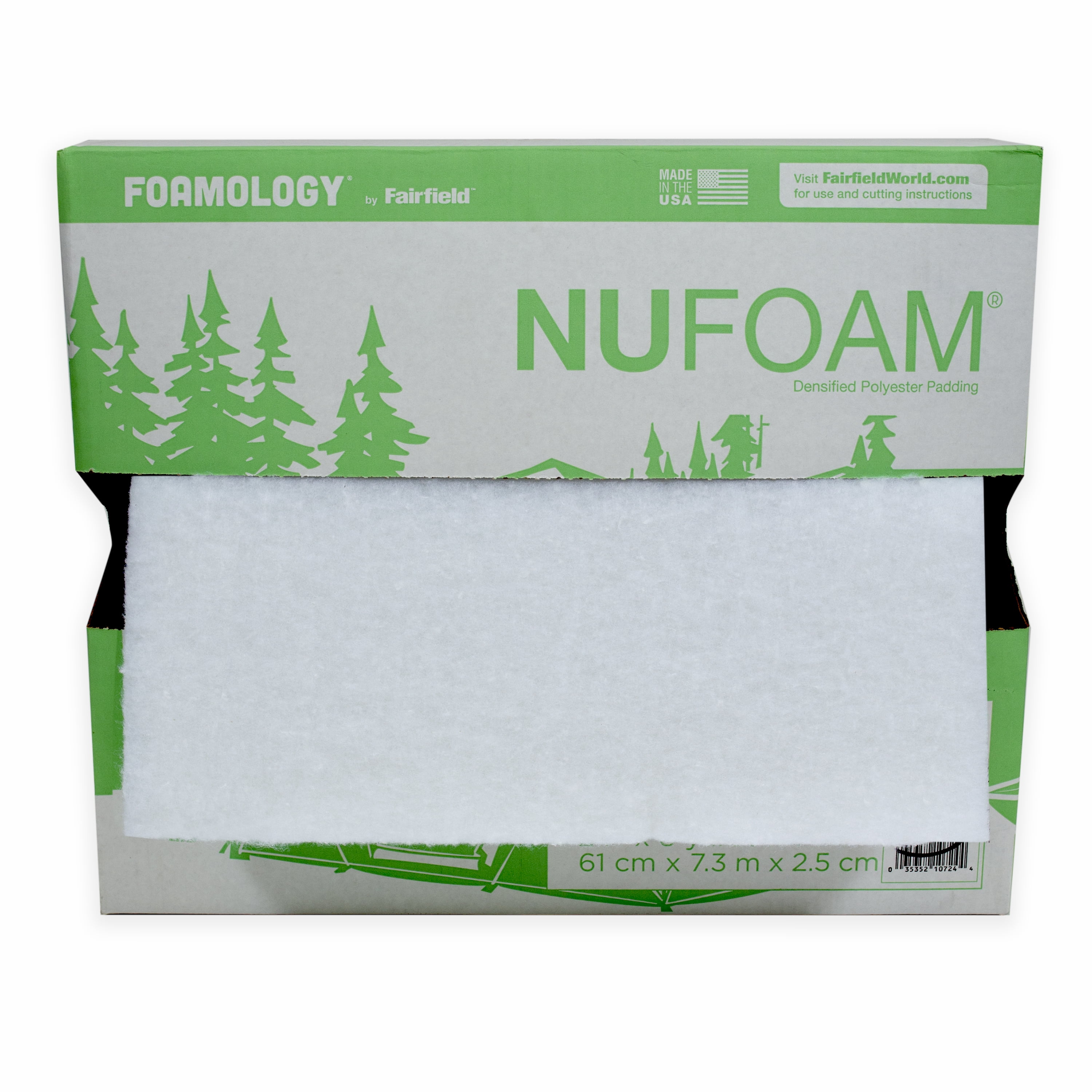 Poly-Fil Nufoam™ Padding By Fairfield™, 27" X 16 Yards X ½" Thick
