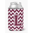 thumbnail image 1 of "Treasures CJ1051-LCC Letra L Chevron Maroon and White Can or Bottle Hugger, Multicolor" Caroline's Treasures CJ1051-LCC, 1 of 1