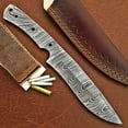 thumbnail image 2 of COLDLAND DIY DAMASCUS KNIFE MAKING KIT - HANDMADE BLANK BLADE WITH LEATHER SHEATH AND HANDLE SCALES : NB101, 2 of 4