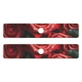 thumbnail image 2 of Red Roses Flowers 2 Pack Sink Splash Guard Faucet Drying Mat Absorbent Water Catcher Draining Mats Kitchen Bathroom Decorative 14.7x5.4in, 2 of 8