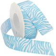 thumbnail image 2 of sasyxdc Zebra Fest Grosgrain Ribbon  Animal Print Neon  Party Decorations  Gift Wrapping  Fun Patterns  1 1/2" x 20 Yd  Black gtr, 2 of 2