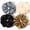 Black Gray, variant on Oversized Satin Scrunchies for Thick Curly Hair