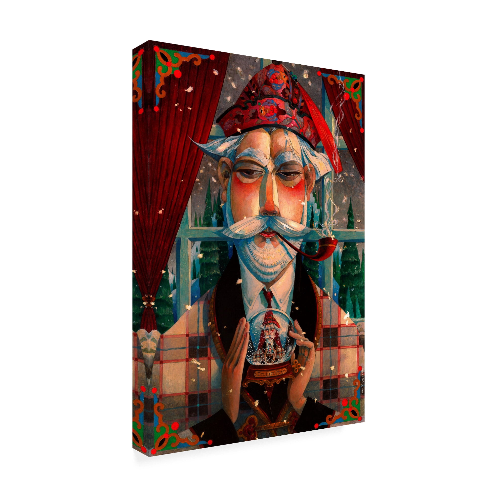 Trademark Fine Art 'His Winter Diversion' Canvas Art by David Galchutt