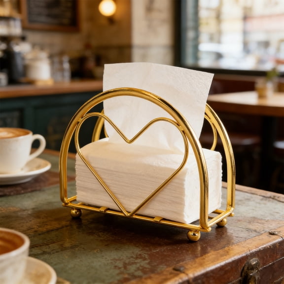 Half-Round Napkin Box - ABS Plastic Construction, Vertical Tissue Holder, Paper Rack, Organizer Smooth Surface, Easy Clean, Kitchen, Home Decoration Dining Room, Anti-Slip Design, 1pc