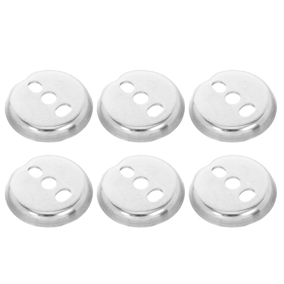 POPETPOP Bathroom Towel Bar Repair Parts Plated Silver Stainless Steel Easy Install 6Pcs