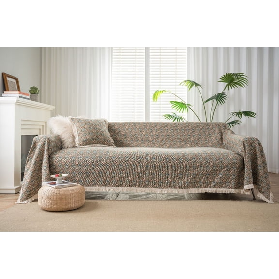 Firefly Hope Polyester Couch Cover - Easy Fit Washable Furniture Protector for Living Room 70.87*70.87inch (A)
