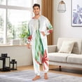 thumbnail image 5 of IAUYY Unisex Adult Onesie Pajamas Ultra-Soft Crystal-Soft Fabric, Halloween Adult Onesie Pajamas Adults,With a Zipper Plus Size Onesie Pajamas, Red Party Hat, 5 of 7
