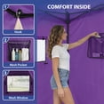 thumbnail image 4 of EAGLE PEAK Flex Ultra Compact 4x4 Pop-up Changing Room Canopy, Portable Privacy Cabana for Pool, Fashion Photoshoots, or Camping (Purple), 4 of 10