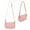 Mauve, variant on Retro Small Croc Embossed PU Leather Multi-Use Handbag Shoulder Bag Crossbody