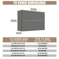 thumbnail image 2 of HOMEYA Outdoor TV Cover 60-65 Inch Weatherproof, 600D Heavy Duty Waterproof TV Cover for Outside,Size 58.5"W×35"H×4.5"D, 2 of 9