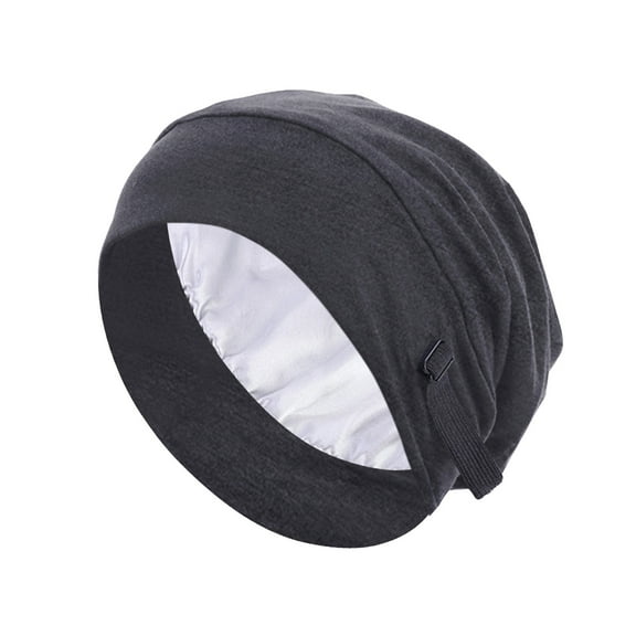 Dyfzdhu Men Women Adjustable Invisible Buckle Elastic Ear Protection Cap Gray