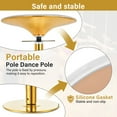 thumbnail image 3 of Flylapdo Portable Dance Pole with 7.3-9ft Adjustable Height, 1.77in Cold-Rolled Steel Fitness Pole with Anti-Slip Silicone Base, 3 of 9