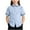 Light Blue, variant on Girls' School Shirts Short Sleeve Uniform Solid/Striped Print Kids Button Down Collared Blouses Tops (11-12 Years, White #D)