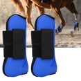 thumbnail image 3 of 1 par de equipo ecuestre envolvente de soporte de protección para botas de pierna para salto de caballo (azul), 3 of 9
