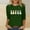 Army Green, variant on Royisotas Easter Shirts for Women Bunny Rabbit Graphic T-Shirts Easter Day 3/4 Sleeve Tee Tops