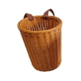 thumbnail image 3 of Cesta de mochila de ratán sintético, versátil, para vacaciones al libre, tejida, para recoger hojas de té, ligera y con correas para los hombros. redondo, 3 of 9