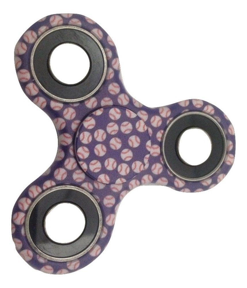 Fidget Spinner Toy Baseball Stress & Anxiety Reducer with Ball Bearing