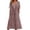 D1082/Pink, variant on Afdoent Dresses For Women Solid Color Dress With V Neck Short Sleeve Lace Frilly Long Dress Beach Vacation Outfits Elegant