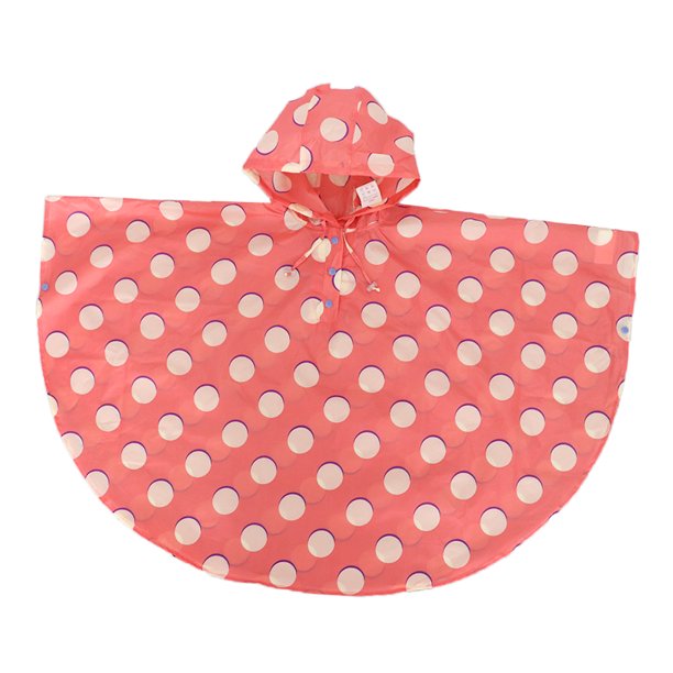1 Psc de Impermeable de Escuela para Estuddiantes Portatíl con Capucha Elegante - XL Pink Dot XL Sunnimix Chubasquero impermeable para niños